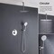 Kibi Circular Pressure Balanced Ceiling Mounted 2-Function Shower System with Rough In Valve- Chrome KSF408CH - alternate 2